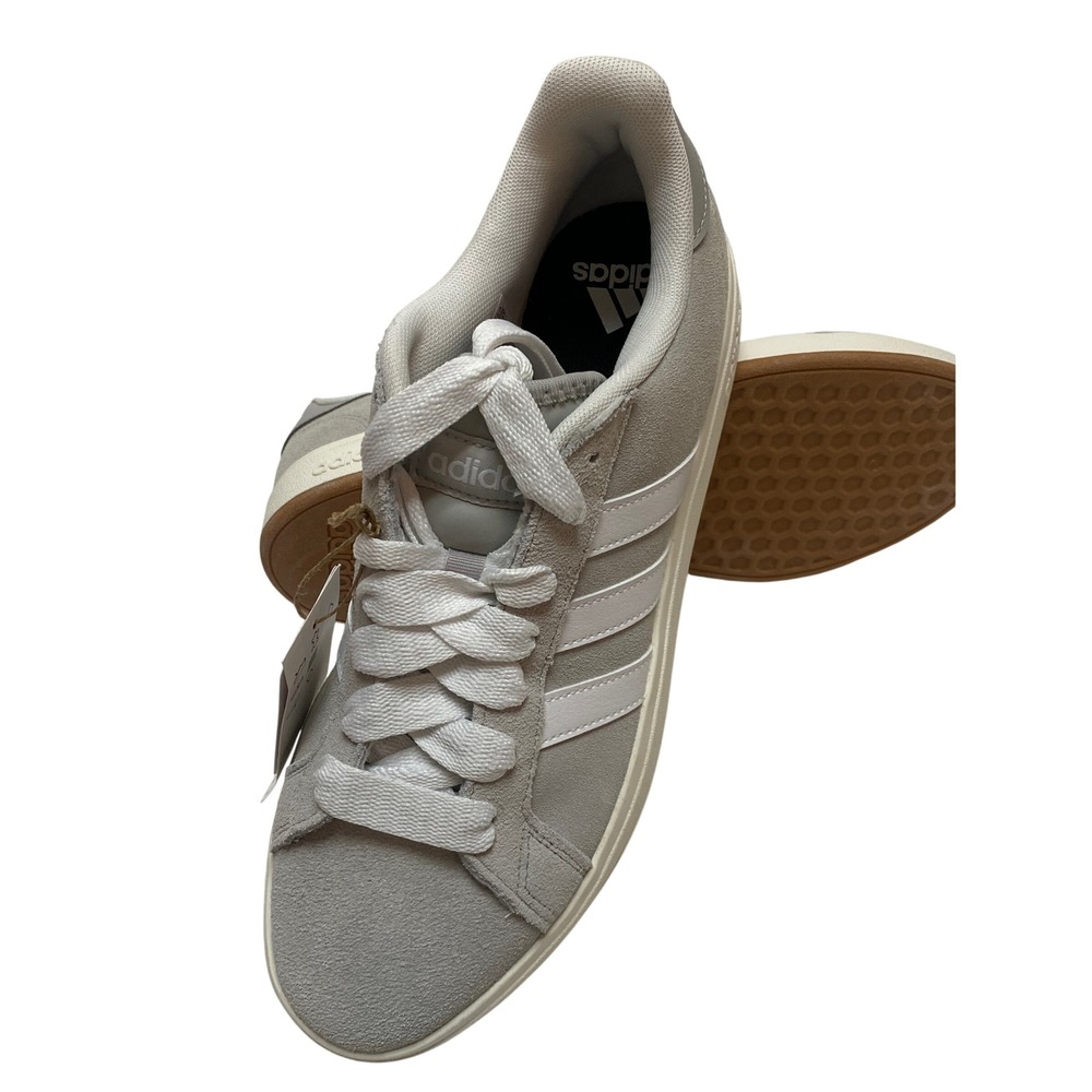 Adidas‎ Grand Court 2.0 Mens Grey Suede Low top Sneakers IH6086 Size 9.5 NWOB